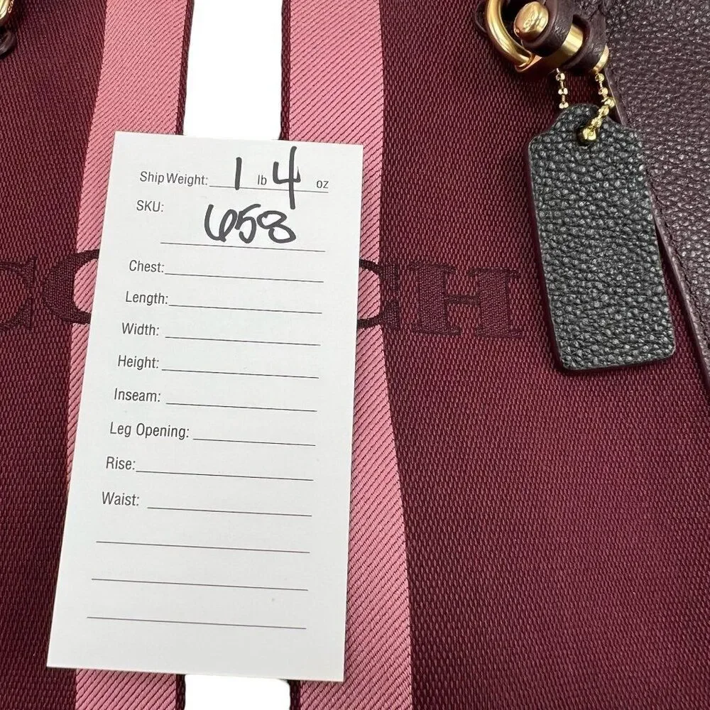 Coach NWOT Prairie Horse and Carriage Canvas Crossbody Convertible Satchel